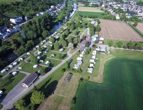 Luchtfoto van camp Diekirch