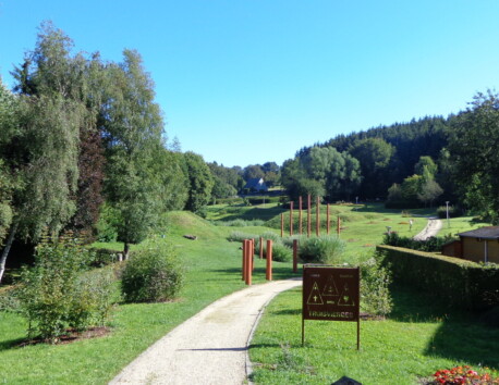 Wandelpad door de natuur nabij camping Troisvierges